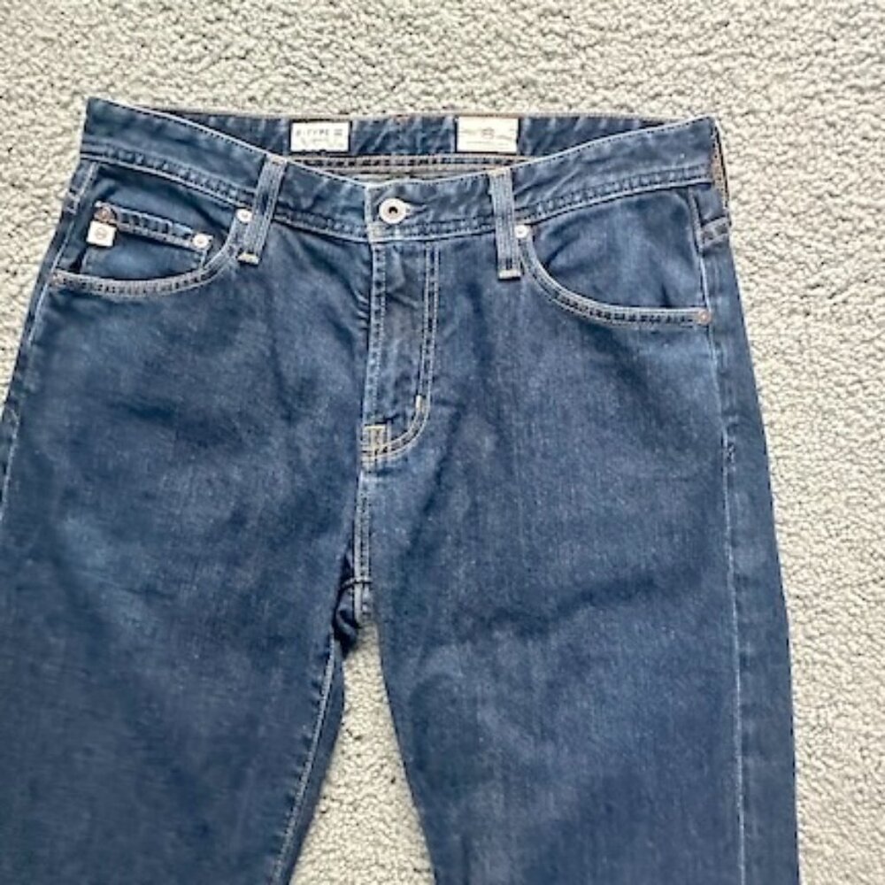 AG ADRIANO GOLDSCHMIED B-TYPE III (3) EASY BLUE DENIM JEANS - MENS 30 X 33 - EUC - Picture 2 of 15